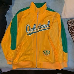 Oakland A’s Zip Up Jacket from Mitchell & Ness